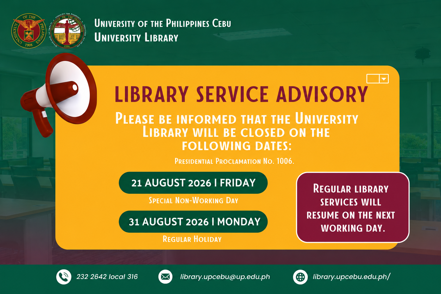 📢 𝐒𝐄𝐑𝐕𝐈𝐂𝐄 𝐀𝐃𝐕𝐈𝐒𝐎𝐑𝐘 📚